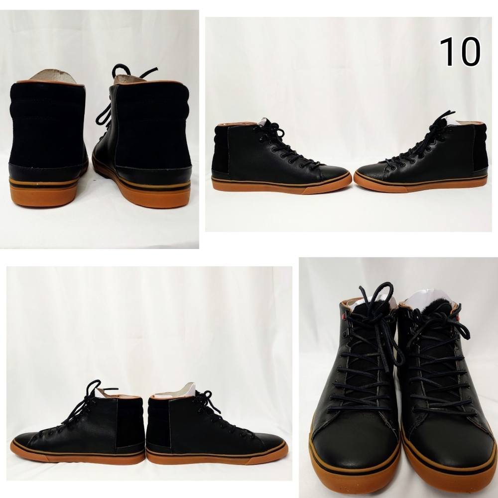 🆕UGG Grade B Hoyt Luxe Leather High Top Black - Picture 5 of 8